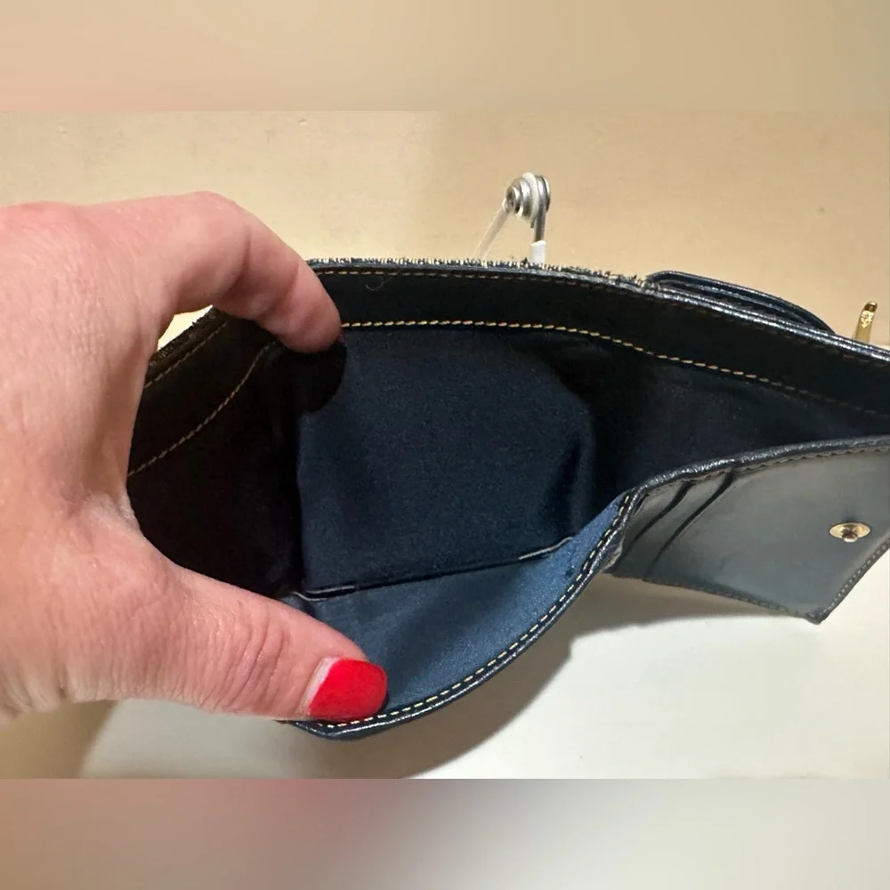 Dior Saddle Denim Trotter Wallet